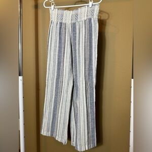 Indigo Rein Linen pant. Large.